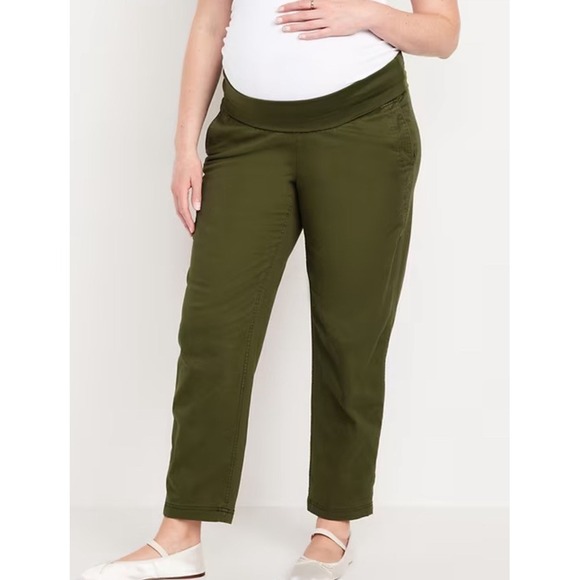 Old Navy Pants - OLD NAVY by Gap ~XL ~ Maternity Rollover-Waist OGC Cotton Chino Pants NWT